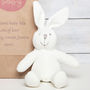 Organic Bunny Rabbit With Personalised Gift Bag, thumbnail 2 of 3