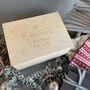 Personalised Luxury Pine Christmas Eve Box, thumbnail 3 of 12