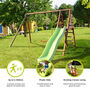 Violette Wooden Swing Set With Slide, thumbnail 3 of 10