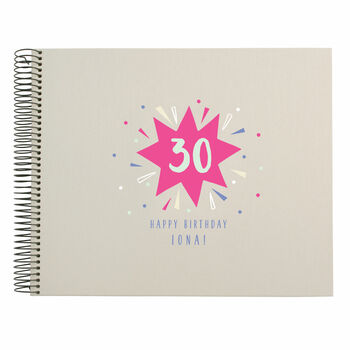 Personalised 30th Birthday Spiral Bound Book, 2 of 10