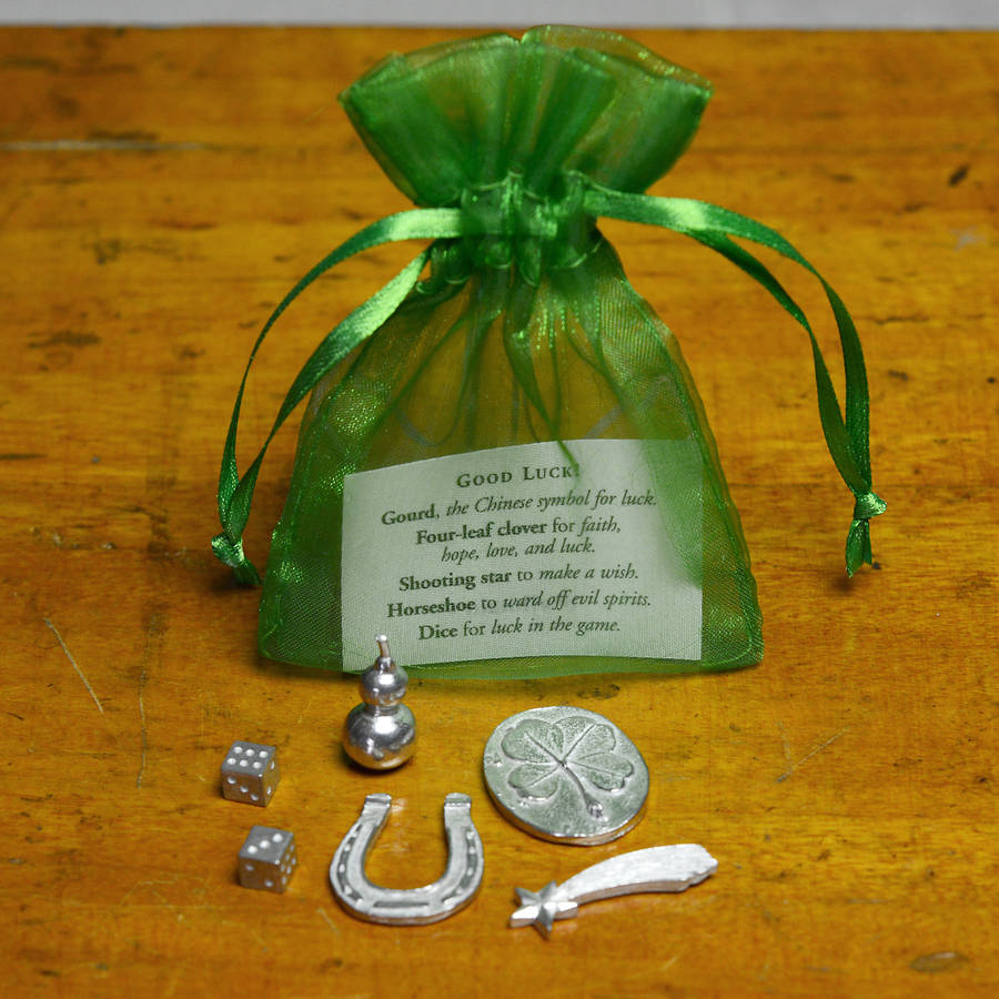 clover luck of symbol good pewter  luck'  charm 'good home notonthehighstreet.com glory by &