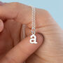 Sterling Silver Letter Charm Necklace, thumbnail 1 of 8