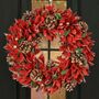 Winter Flowers Luxury Christmas Wreath, thumbnail 1 of 6