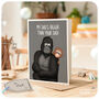 Gorillas Funny Father's Day Birthday Card For Dad, thumbnail 4 of 6