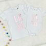 Big Sis Lil Sis Matching T Shirt Set Rose Gold, thumbnail 1 of 3
