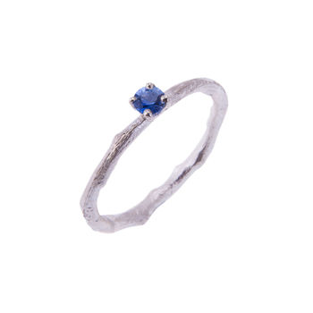 Ceylon Sapphire Ring In Silver, 3 of 4