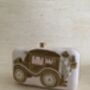 Doli Car Pink Handcrafted Rectangular Clutch Bag, thumbnail 4 of 10