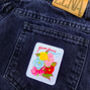 Illustrated Flower Seed Packet Woven Cloth Patch, thumbnail 3 of 6