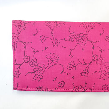 Vibrant Pink Silk Sari Purse, Fair Trade Clutch Bag, Ethically Handmade, 4 of 6