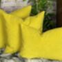 Sunshine Yellow Velvet Cushion, thumbnail 8 of 12