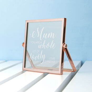 Personalised Mum's Rose Gold Plated Frame, 10 of 12