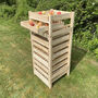 Traditional 10 Drawer Wooden Apple Storage Racks Set Of Two, thumbnail 2 of 7