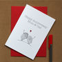 Personalised Thumb Print Anniversary Card, thumbnail 1 of 3