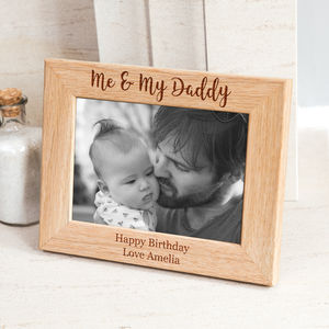 Personalised Photo Frames Notonthehighstreet Personalised Me And My Daddy Photo Frame For New Dads