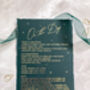 Dark Green And Gold Celestial Wedding Invitation, thumbnail 4 of 10