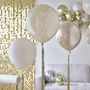 Neutral And Gold Balloons With Gold Tassel Tails, thumbnail 1 of 3