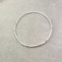 Sterling Silver Faceted Bangle, thumbnail 5 of 8