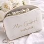 Personalised Mrs Bride Wedding Makeup Cosmetic Bag, thumbnail 1 of 4