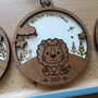 Personalised 1st Christmas Ornament – Woodland Animals, thumbnail 4 of 9