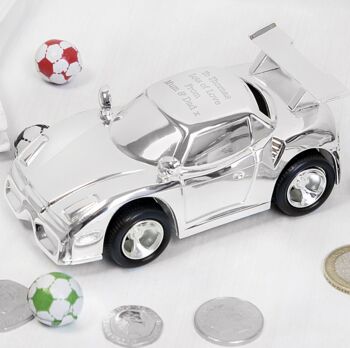 Personalised Super Car Money Box, 2 of 3