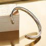 Men's Chunky Sterling Silver Torque Bangle, thumbnail 6 of 9