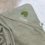 Personalised Trixie Aura Dino Hooded Towel, thumbnail 1 of 6