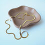 Gold Flat Snake Necklace – 18 K Gold Plated Waterproof Chain, thumbnail 4 of 8