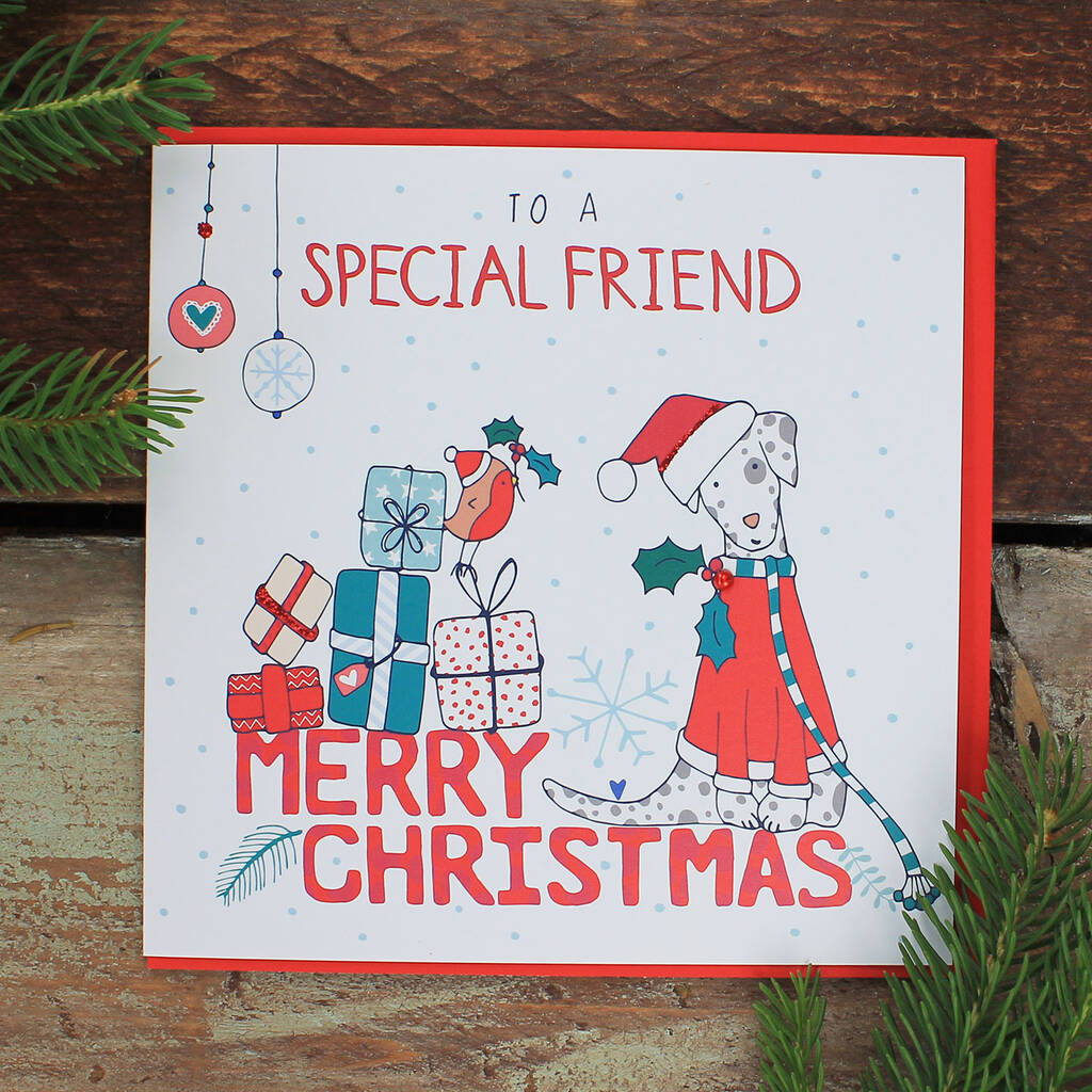 Merry Christmas To A Special Friend By Molly Mae | notonthehighstreet.com