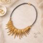 Cascade Fringe Statement Necklace, thumbnail 2 of 4