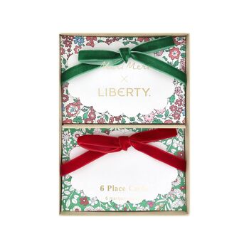 Set Of Six Liberty Print Place Cards, 2 of 4