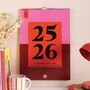 2025–2026 Academic A3 Family Planner | Bold Block, thumbnail 1 of 8