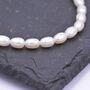 Sterling Silver Natural Pearl Bracelet, thumbnail 4 of 9