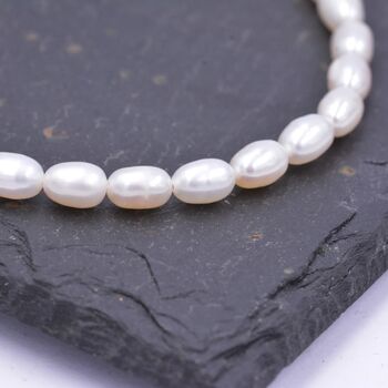 Sterling Silver Natural Pearl Bracelet, 4 of 9