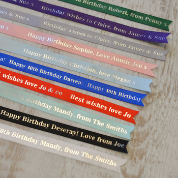 Personalised Birthday Ribbon, 5 of 10