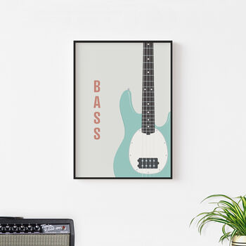 Bass Guitar Print | Guitarist Music Poster, 7 of 7