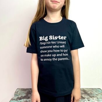 Big Sister Definition T Shirt, 5 of 8