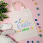 Hoppy Easter Personalised Easter Egg Hunt Bag, thumbnail 1 of 2