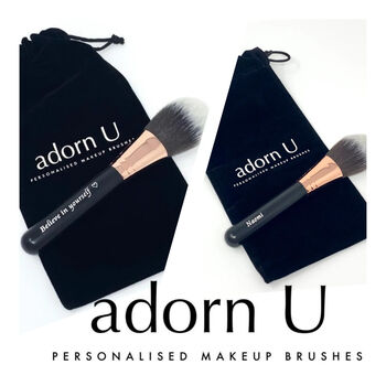 Personalised Engraved Makeup Face Brush 'The Big One', 5 of 5