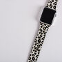 Personalised Leopard Print Apple Watch Strap, thumbnail 1 of 3