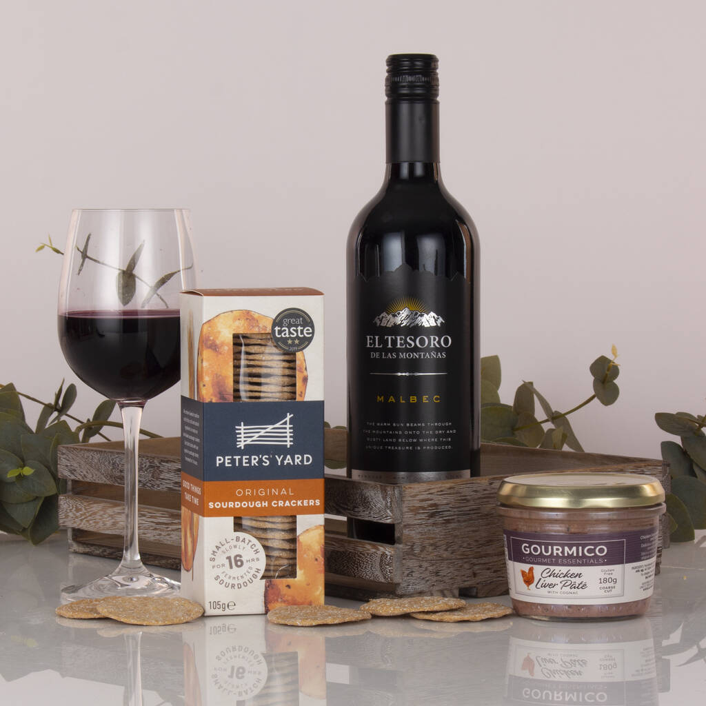Wine And Pate Crate Gift Hamper, 1 of 3