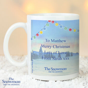 Personalised The Snowman And The Snowdog Mug, 4 of 4