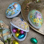 Easter Egg Paper Container Vintage Bunny, thumbnail 1 of 7