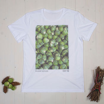 Mens Christmas Essentials Sprouts Tshirt, 2 of 3