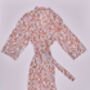 Orange And Pink Handmade Floral Robe, thumbnail 9 of 10
