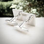 Personalised Cufflinks With Engraved Message, thumbnail 2 of 2