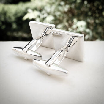Personalised Cufflinks With Engraved Message, 2 of 2