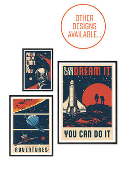 Space Illustration Unframed Art Print, 2 of 5