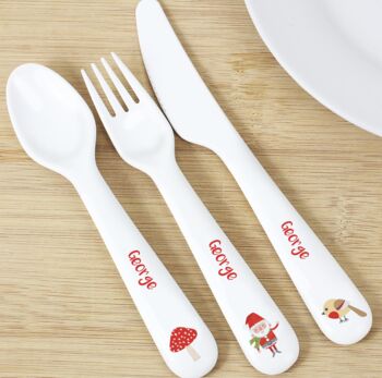 Personalised Christmas Toadstool Santa Plate, 5 of 6