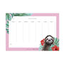 Sloth Weekly Planner Lola Design X Zsl, thumbnail 1 of 3