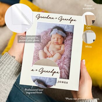 New Grandparents Personalised Picture Frame Photo Gift, 4 of 10